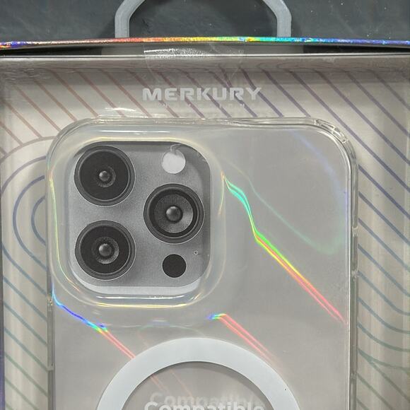 MERKURY INNOVATIONS Shimmer hard shell case for iPhone 14 Pro Max clear shiny - Picture 4 of 5